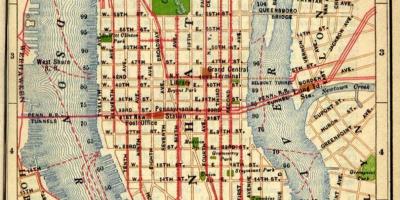 Kaart van het oude Manhattan