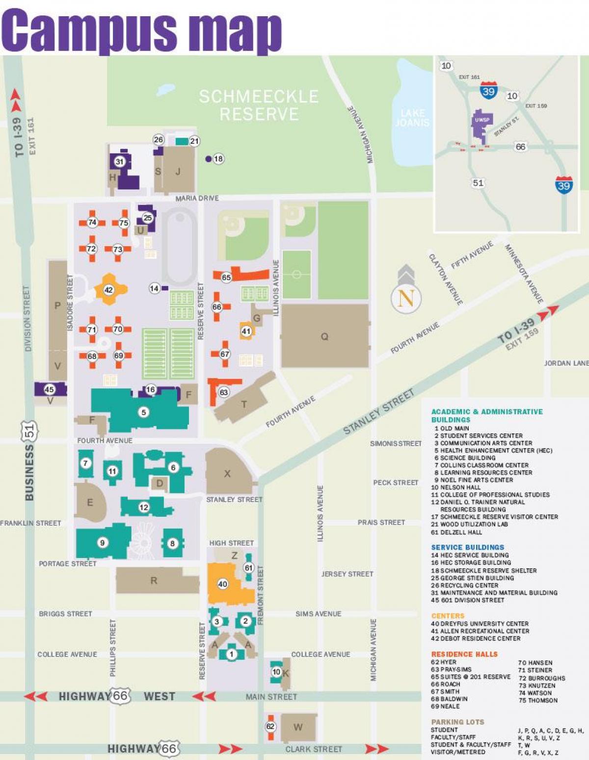 kaart van NYU campus