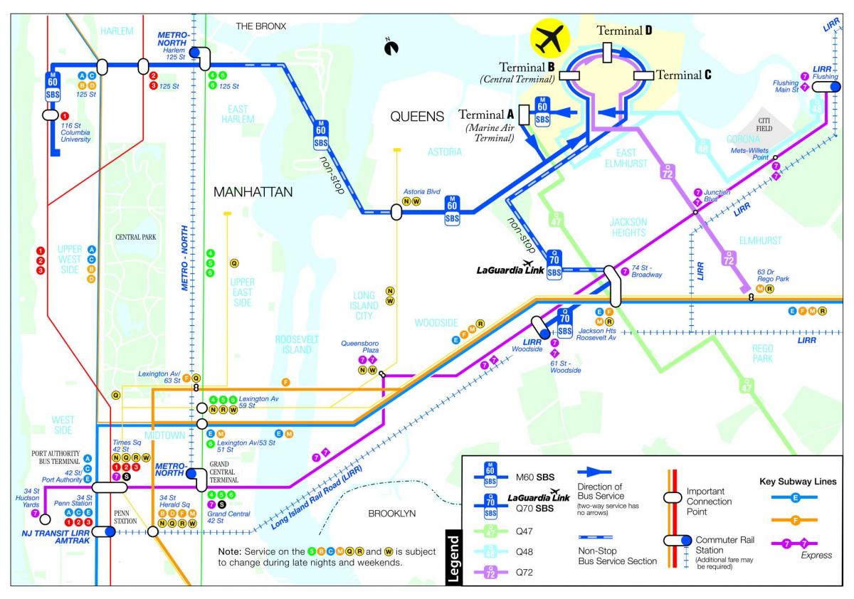 kaart van m60 bus
