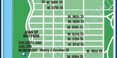 Upper Manhattan kaart bekijken